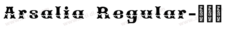 Arsalia Regular字体转换